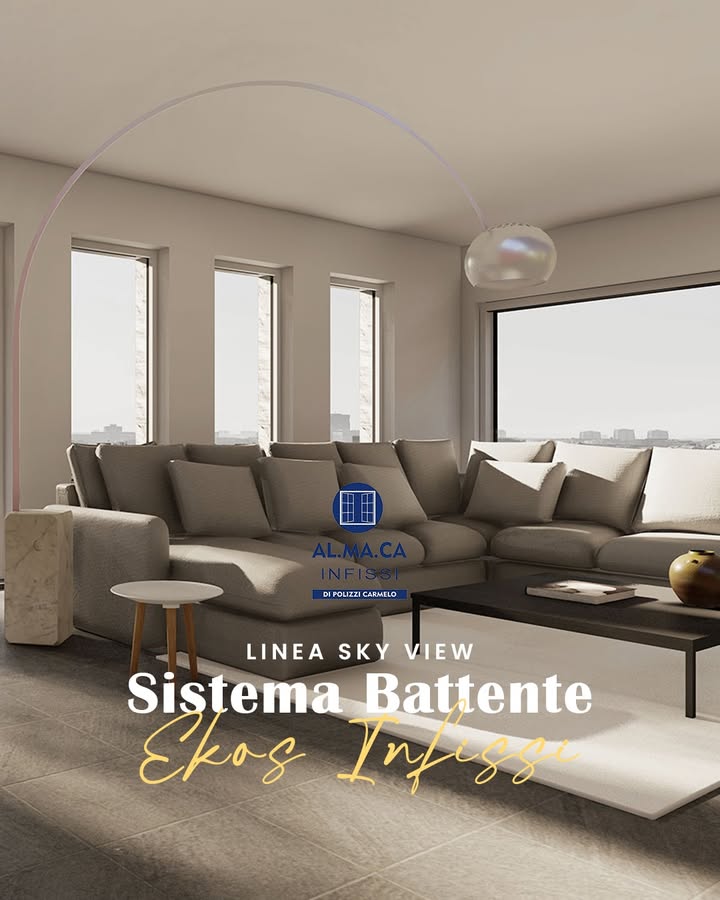 Più vetro, più luce, più spazio da vivere. ☀️
Il sistema